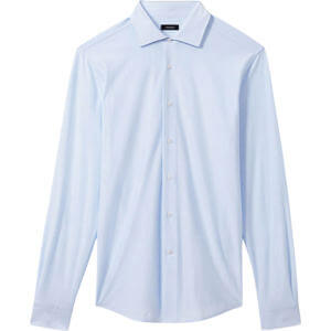 REISS VALDO Cotton Blend Cutaway Collar Striped Shirt